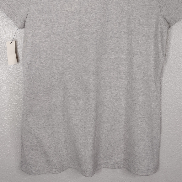 NWT Talbots Petite Women's Cotton Summer Gray Pullover Short Sleeve Tee Size MP - Picture 6 of 13